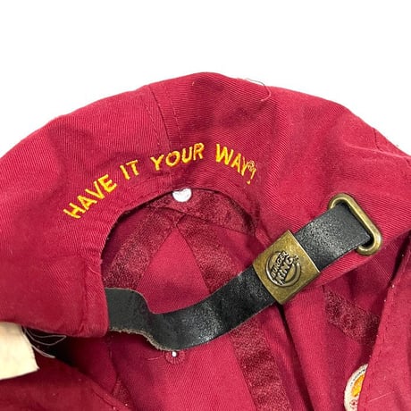 【USED】80'S-90'S BURGER KING CAP