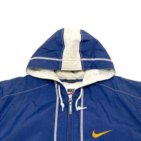 【USED】90'S NIKE OLD SCHOOL HOODED ZIP JACKET