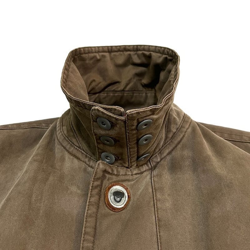 AUEK レザー ジャケット 古着 茶色 アルマーニ ジーンズ ARMANI 80's] OLD GIORGIO ARMANI Zip Up Leather Jacket Size.46
