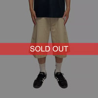 【USED】90's-00's Tribal CHINOS Wide Chino Shorts Beige