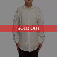 【USED】90's BANANA REPUBLIC Irish Linen Shirt White
