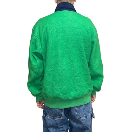 【USED】90's OLD GAP FLEECE PULLOVER JACKET LIGHT GREEN