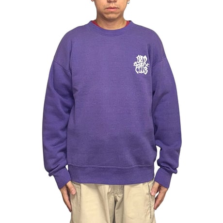 【USED】90's BAD BOY CLUB SWEATSHIRT PURPLE