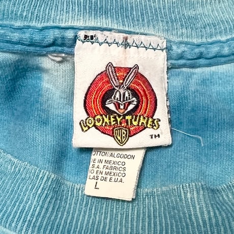 【USED】00's Warner Bros. LOONEY TUNES Tweety Bird TIE-DYE T-SHIRT
