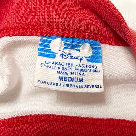 【USED】80's Walt Disney World MICKEY MOUSE RAGLAN T-SHIRT