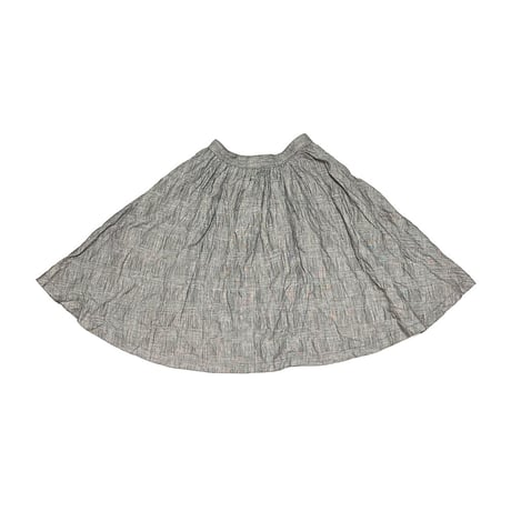 【USED】tricot COMME des GARCONS 1990 GLEN CHECK CREASED SKIRT