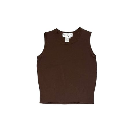 【USED】80'S Joseph A. KNIT VEST BROWN