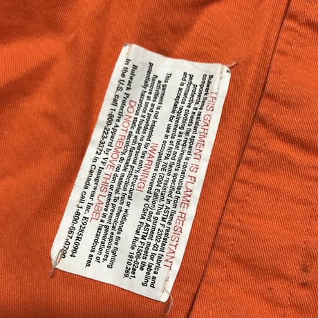 【USED】OVERSIZED SAFETY REFLECTIVE WORK SHIRT ORANGE