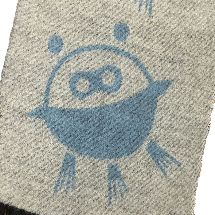 hacodeko グリちゃん♡ハコデコ 国内作家様 ポンチョ マフラー タグ付き USED】90'S W< PUK-PUK WOOL SCARF | KONBINI