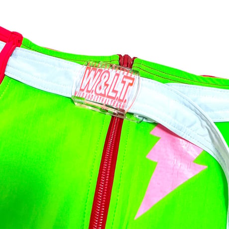 【DEAD STOCK】W.&L.T. 1996SS Colorblock Briefs with Belt