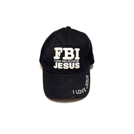 【USED】00's FBI FIRM BELIEVER IN JESUS Embroidered Cap