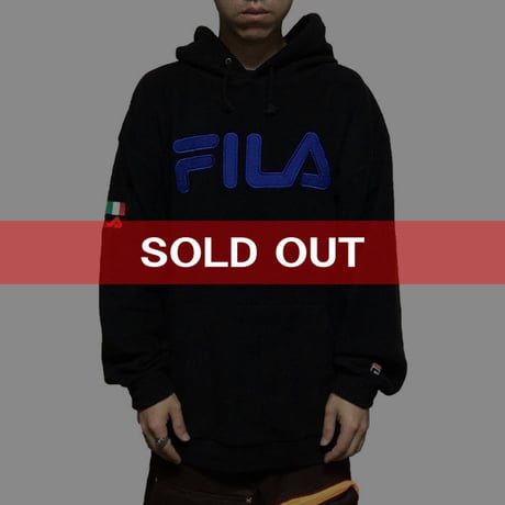 【USED】90'S  FILA FLEECE HOODIE
