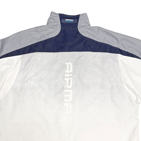 【USED】00's EURO NIKE AIRMAX Figure-8 Double Zip Neck Pullover Nylon Jacket