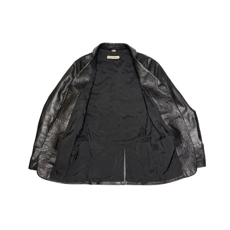 【USED】90's-00's EMPORIO ARMANI CALF LEATHER 3B BLAZER