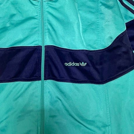 【USED】80'S adidas EMERALD GREEN TRACK JACKET