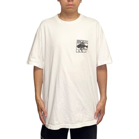 【USED】2010's BRONZE AGE “VENICE / Welcome To The Hoo” Graphic T-Shirt White