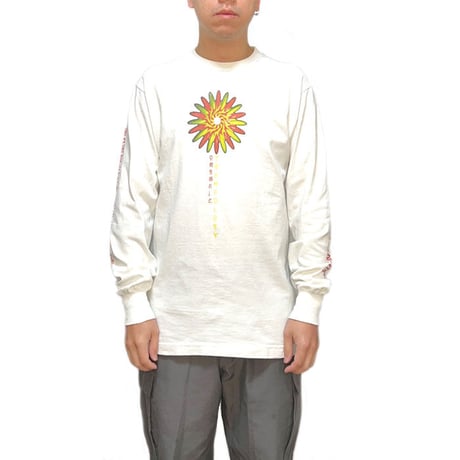 【USED】90'S ANARCHIC ADJUSTMENT ORGANIC TECHNOLOGY L/S T-SHIRT WHITE