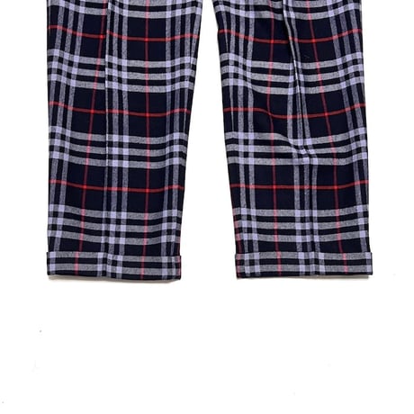 【USED】80'S-90'S BURBERRYS NAVY NOVA CHECK TROUSERS MADE IN ENGLAND