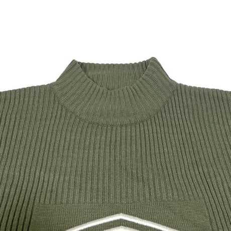 【USED】00'S UMBRO HI-NECK RIB KNIT SWEATER