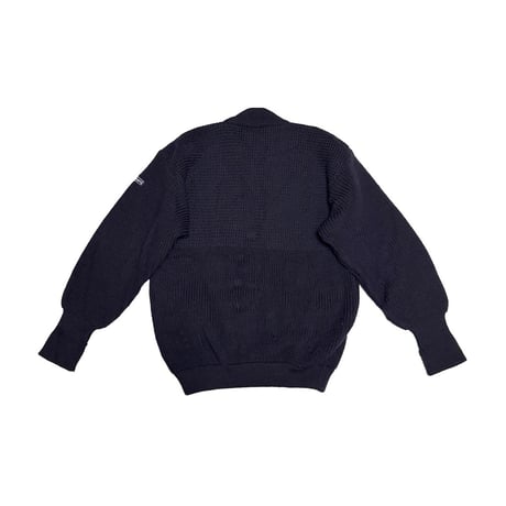 【USED】80's Italian Sailor’s Heavy Rib Zip Cardigan