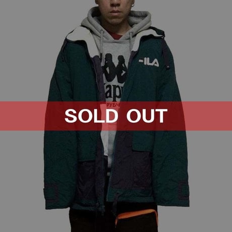 【USED】90'S FILA BIG SIZE NYLON JACKET