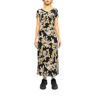 【USED】90's Karen Kane FLOWER PATTERN LONG DRESS