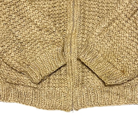 【USED】70's HAND CRAFTED WOOL KNIT JACKET