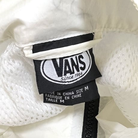 【USED】90'S OLD VANS HALF-ZIP NYLON PULLOVER JACKET