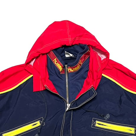 【USED】80'S hummel LEGO COLOR NYLON PULL-OVER JACKET