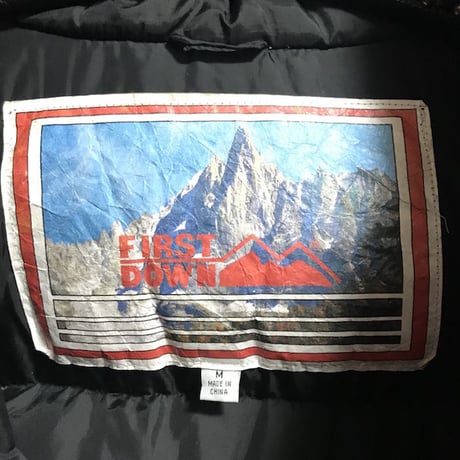 【USED】90'S FIRST DOWN HOODED DOWN JACKET