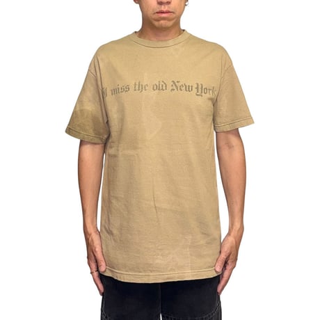 【USED】90's-00's RECON “I Miss The Old New York” Acid Fade T-shirt