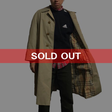 【USED】90'S BURBERRYS STAND FALL COLLAR COAT
