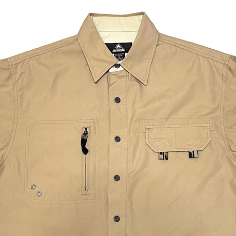 【USED】00's AIRWALK DETACHABLE GIMMICK SHIRT BEIGE