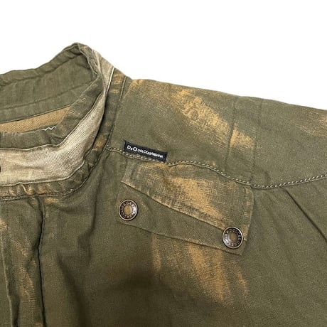 【USED】00's DOLCE & GABBANA DIRTY BIKER JACKET