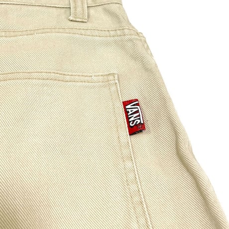 【USED】90'S-00'S OLD VANS SHORTS OFF WHITE