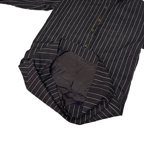 【USED】BLASS DRESS BY BILL BLASS. PIN STRIPE WOOL DRESS