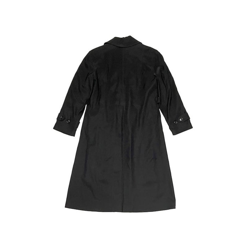 USED】80s Liz Claiborne TRENCH COAT BLACK | KON...