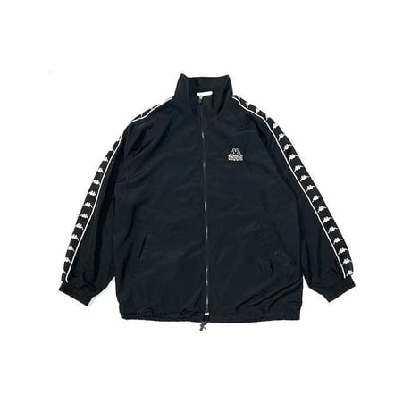 【USED】90'S KAPPA POLY TRACK JACKET BLACK