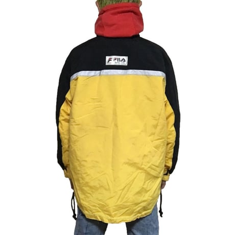 【USED】90'S FILA SKI JACKET YELLOW