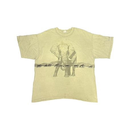 【USED】00's NIABI ZOO ELEPHANT T-SHIRT