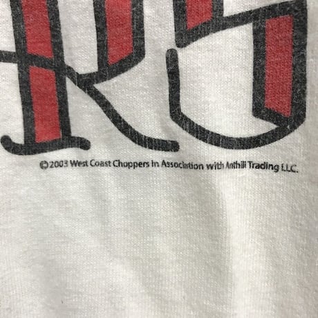 【USED】90'S WEST COAST CHOPPERS T-SHIRT "HAND"