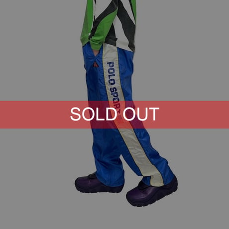 【USED】90's POLO SPORT RALPH LAUREN NYLON TRACK PANTS