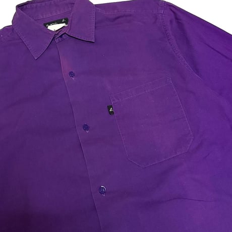 【USED】90's agnès b. homme PURPLE SHIRT