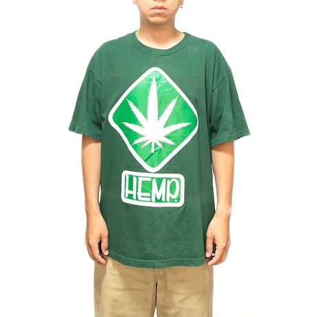 【USED】90's HEMP T-SHIRT