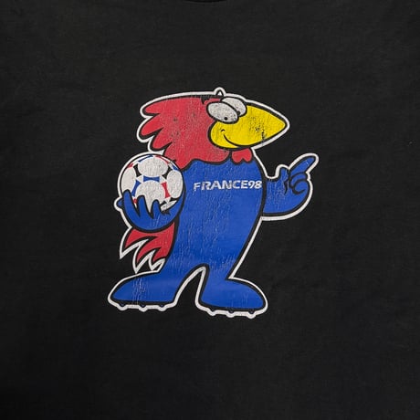 【USED】90's FIFA World Cup France “Footix” Mascot T-shirt