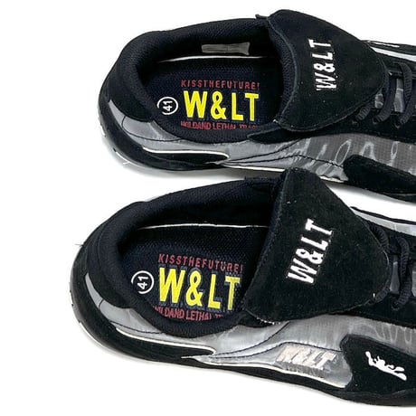 【DEAD STOCK】90'S W.&L.T. DRIVING SNEAKERS GRAY × BLACK