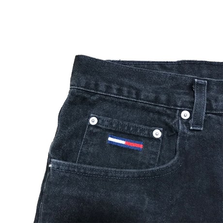 【USED】90'S TOMMY JEANS DENIM SHORTS BLACK