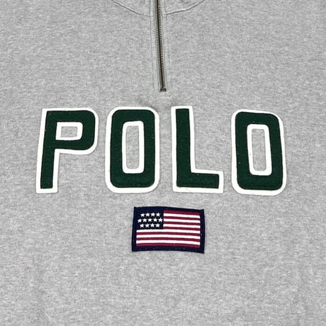 【USED】90'S POLO BY RALPH LAUREN HALF ZIP HI-NECK SWEATSHIRT