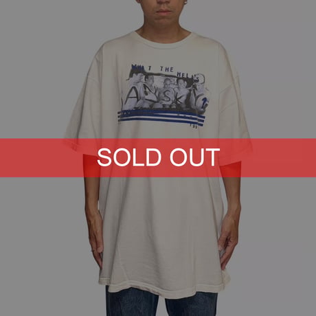 【USED】90's adidas × New York Yankees Photo Graphic T-shirt Made in USA