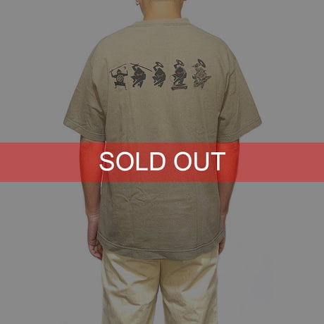 【USED】90'S-00'S NINJA TUNE EVOLUTIONARY DESIGN T-SHIRT